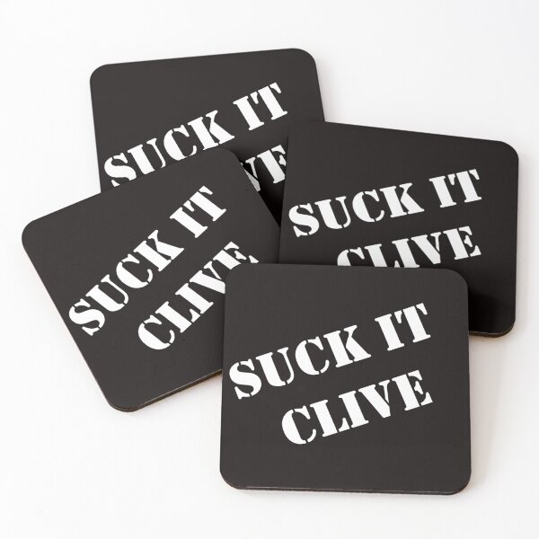 Artikelvorschau, Saugen Sie es Clive White Text entworfen und verkauft von WestCoastWhoop.