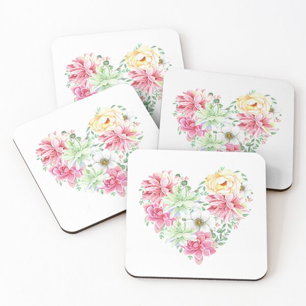 Item preview, Flowers heart designed and sold by latiendadearyam.