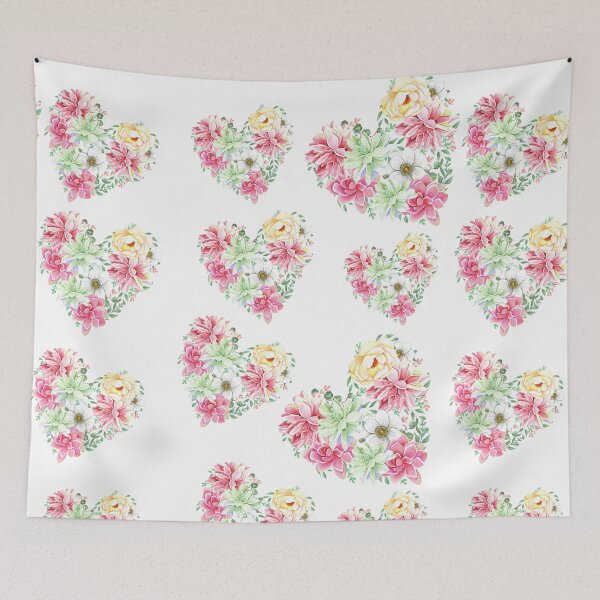 Item preview, Flowers heart designed and sold by latiendadearyam.