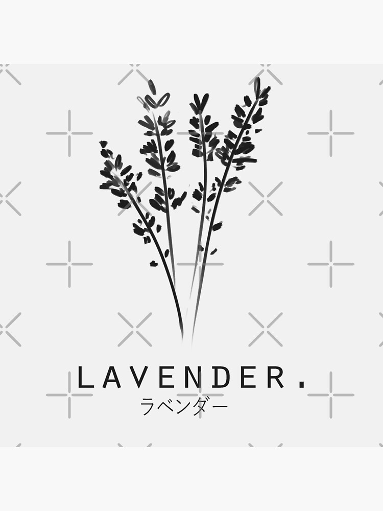 lavender-minimalist-simple-art-in-japanese-metal-print-for-sale-by