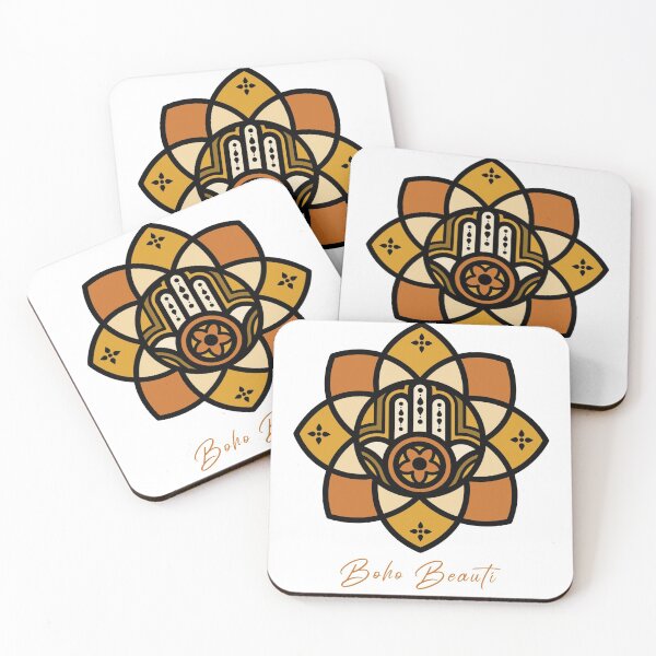 Item preview, Hamsa Hand Symbol Mandala designed and sold by bohobeauti.