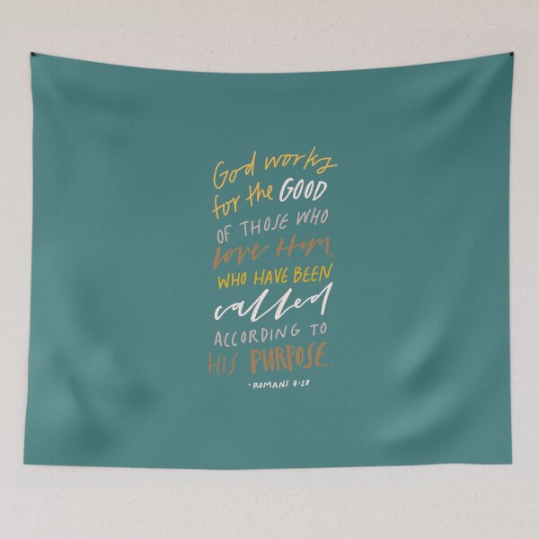 Item preview, Romans 8:28 | Bible Verses | Christian Inspirational Faith | Illustration Calligraphy designed and sold by seaniemendoza.