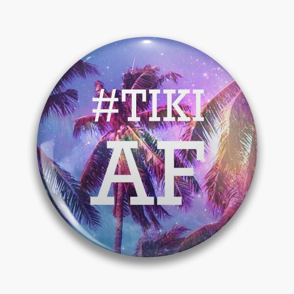 Item preview, Tiki AF - Tropical, Hawaiian, Polynesian, Palm Tree, Space Nebula designed and sold by electricdreamz.