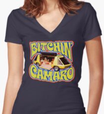 Camiseta entallada de cuello en V Bitchin 'Camaro