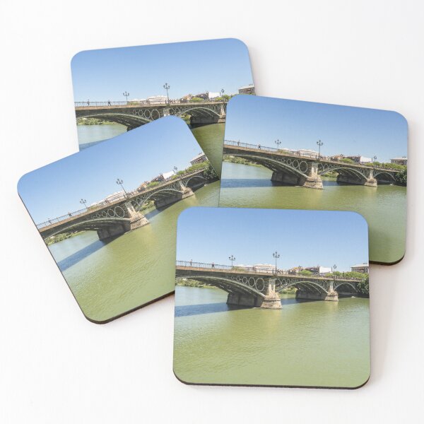Item preview, Guadalquivir River and Triana Bridge Puente de Isabel II - Quintessential Seville Andalusia Spain designed and sold by Georgia Mizuleva.