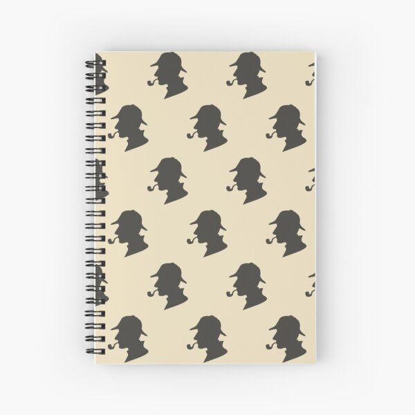 Sherlock Holmes Silhouette Pattern Cahier à spirale