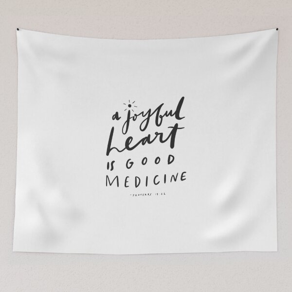Item preview, Proverbs 17:22 | Bible Verses | Christian Inspirational Faith | Illustration Calligraphy designed and sold by seaniemendoza.