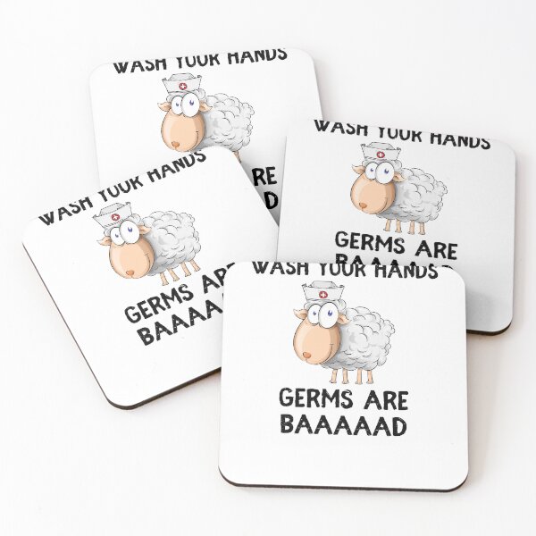Item preview, Wash Your Hands Germs Are Baaaad Sheep designed and sold by IntegrityDesign.