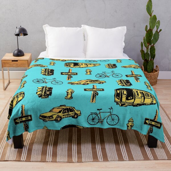Item preview, Taxi Subway Bike Traffic Light City Urban Pattern designed and sold by razvigod.