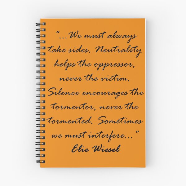 Item preview, Sometimes we must interfere - Elie Wiesel - Dark Text designed and sold by lyricalshirts.
