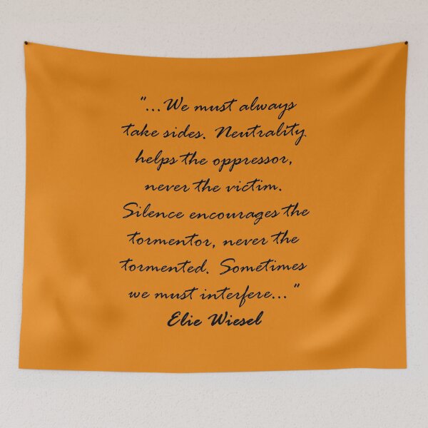 Item preview, Sometimes we must interfere - Elie Wiesel - Dark Text designed and sold by lyricalshirts.