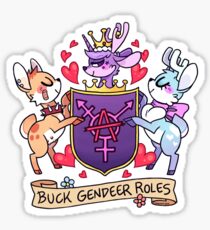 BUCK GENDEER ROLES Sticker