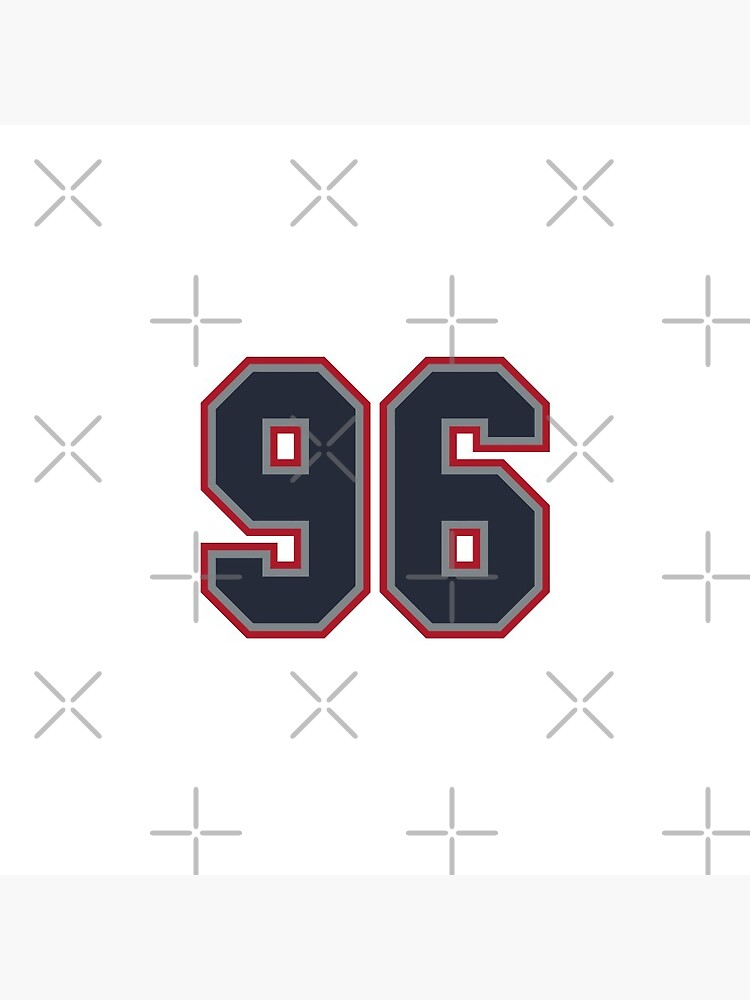 Ninety-Six Jersey Number Sports 96 Sticker for Sale by