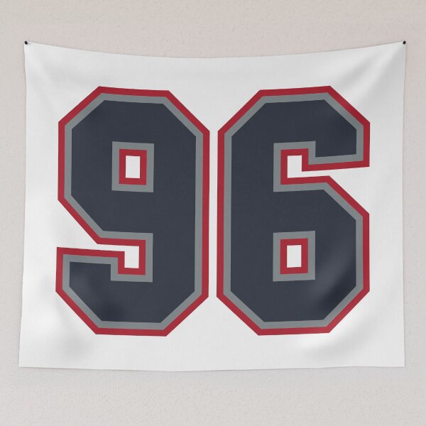 Item preview, 96 Navy Grey Red Sports Number Ninety-Six designed and sold by HelloFromAja.