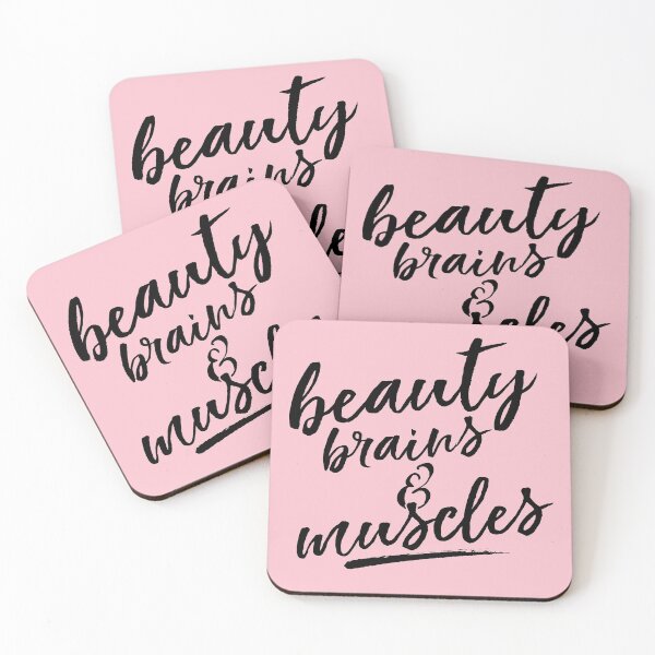 Item preview, Beauty Brains And Muscles designed and sold by VibrantGifts.