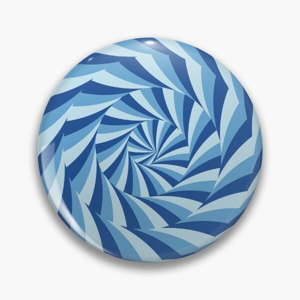 Item preview, Spiral Circles Pattern Blue designed and sold by leomooncreates.