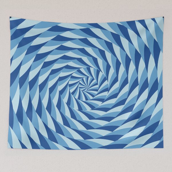 Item preview, Spiral Circles Pattern Blue designed and sold by leomooncreates.