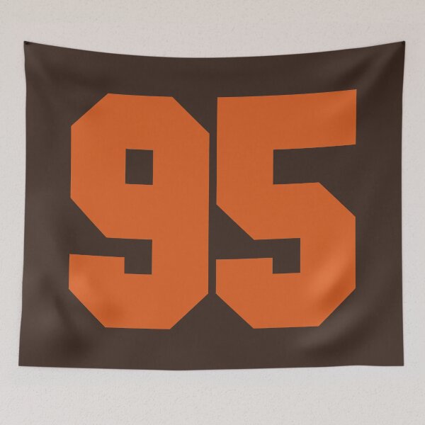 Item preview, 95 Number Cleveland Sports Ninety-Five Brown Jersey designed and sold by HelloFromAja.