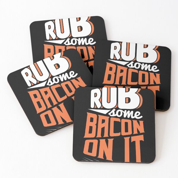 Item preview, Rub some Bacon on it funny shirt motif designed and sold by Grinover.