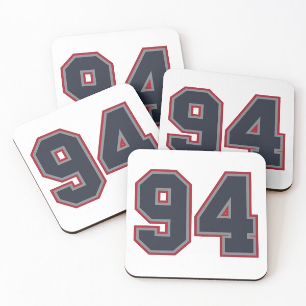 Item preview, 94 Navy Grey Red Sports Number Ninety-Four designed and sold by HelloFromAja.
