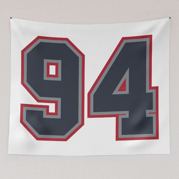 Item preview, 94 Navy Grey Red Sports Number Ninety-Four designed and sold by HelloFromAja.