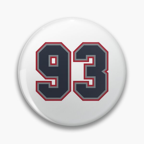 Item preview, 93 Navy Grey Red Sports Number Ninety-Three designed and sold by HelloFromAja.