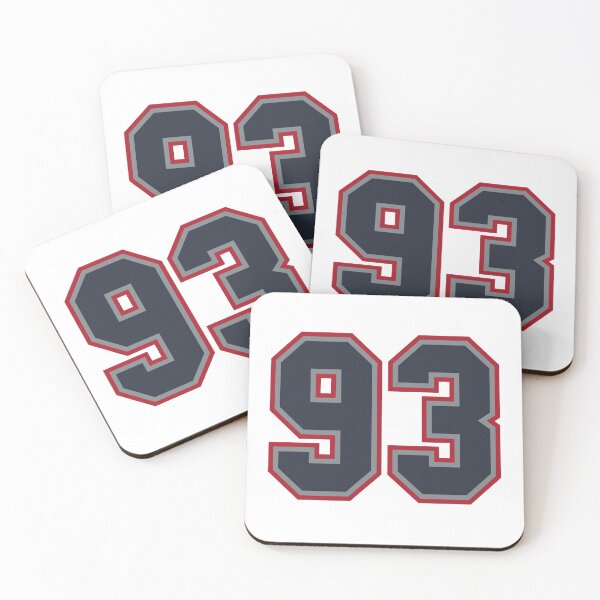 Item preview, 93 Navy Grey Red Sports Number Ninety-Three designed and sold by HelloFromAja.