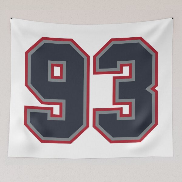 Item preview, 93 Navy Grey Red Sports Number Ninety-Three designed and sold by HelloFromAja.