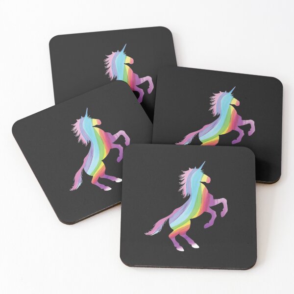 Item preview, Unicorn Silhouette With Rainbow Inside Unicorn Body designed and sold by AwesomeProject.