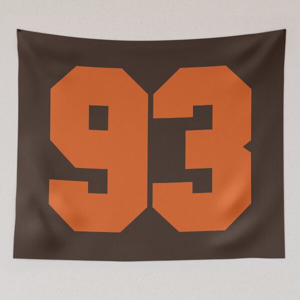 Item preview, 93 Number Cleveland Sports Ninety-Three Brown Jersey designed and sold by HelloFromAja.