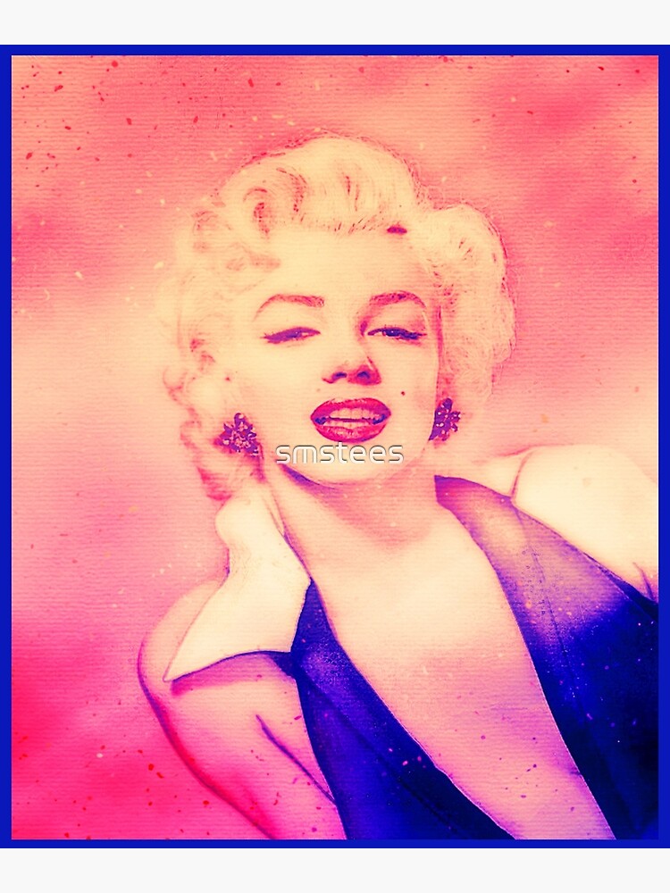 Disover Marylin Monroe IN Watercolor Premium Matte Vertical Poster