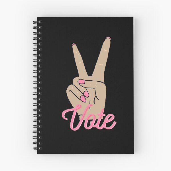 Item preview,  Female Pink Nails Peace Sign Neon Pink Vote Slogan  designed and sold by Dani Mullins.