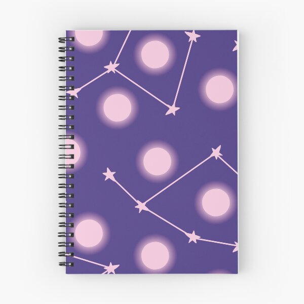 Item preview, full moons and star constelations pattern designed and sold by rysunki-malunki.