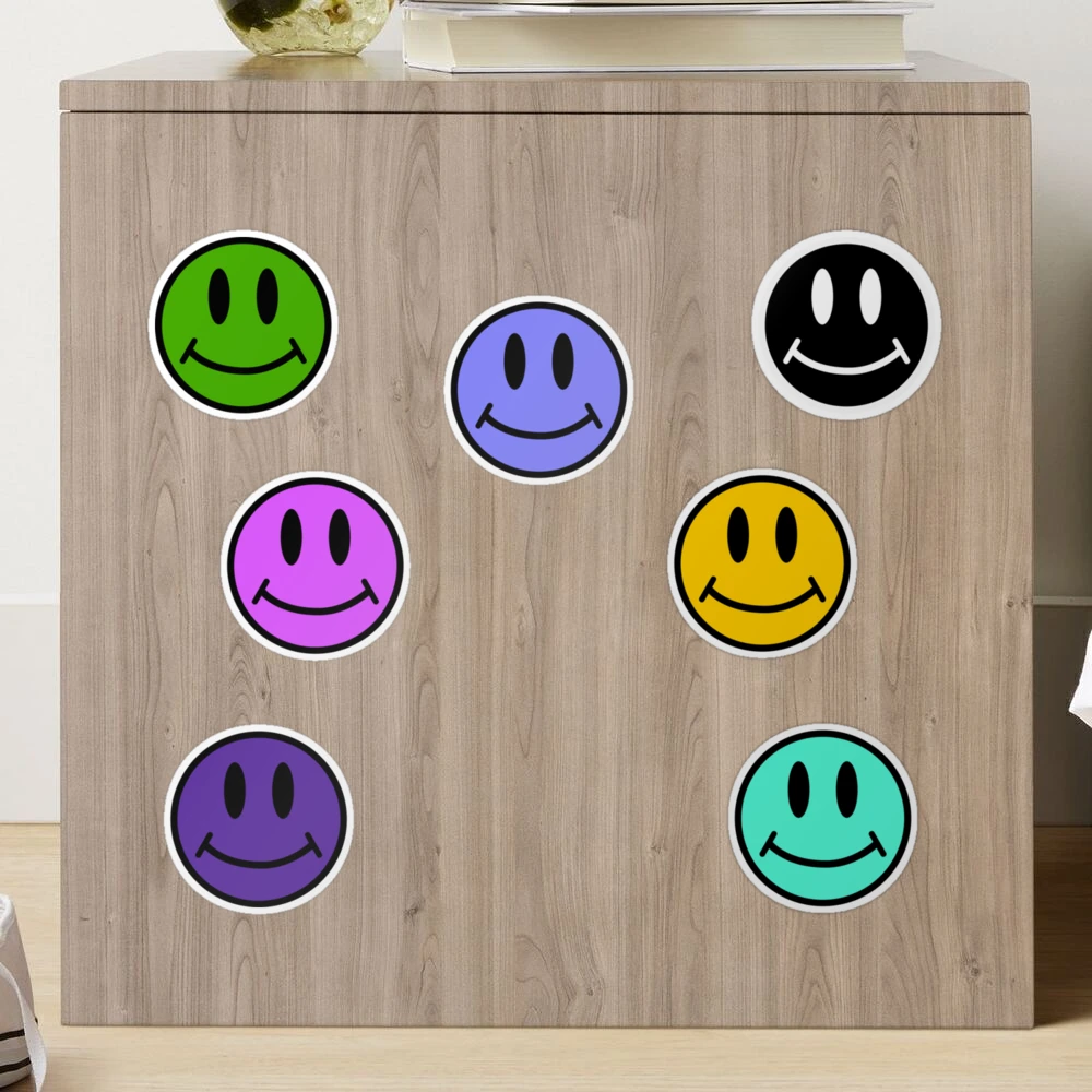Smiley Face Color Alt Sticker for Sale by ArashiiGames