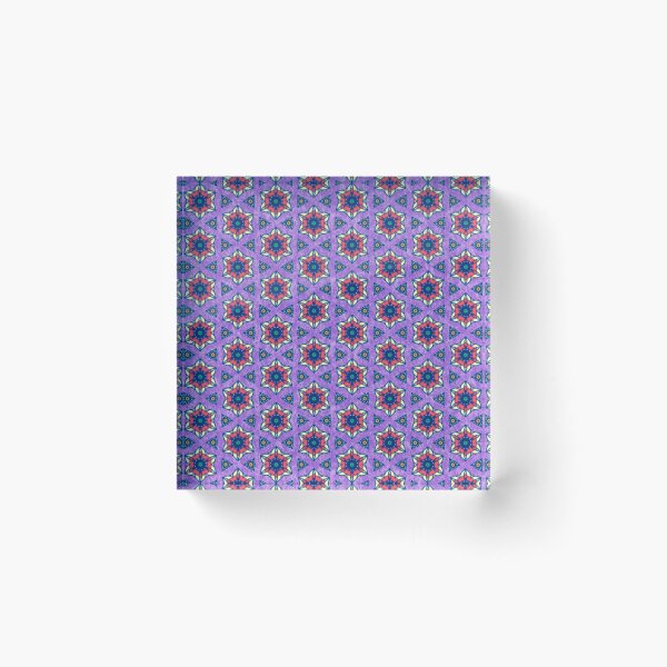 Item preview, trendy textured and decorative moroccan multicolor floral pattern designed and sold by vector-pro.