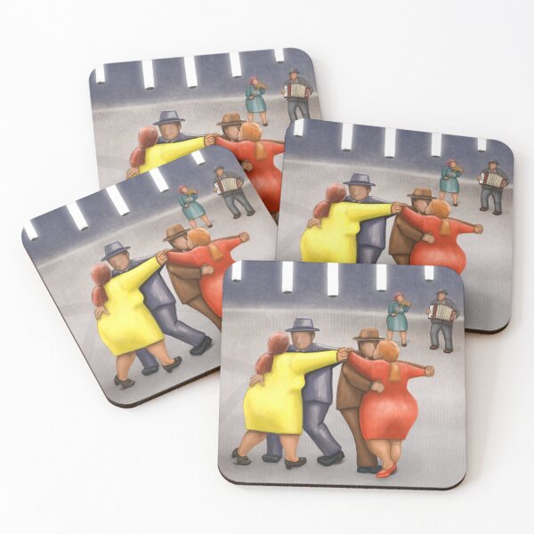 Item preview, Dancing couples on Lizzie's Square  designed and sold by HayesAtHome.