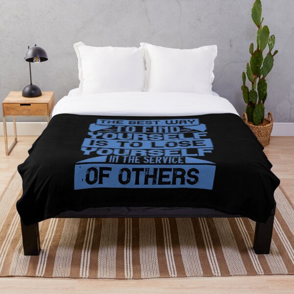 Item preview, The Best Way To Find Yourself Is To Lose Yourself in The Service Of Others designed and sold by GoodVibeDesign.