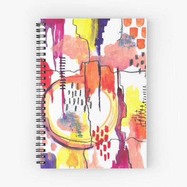 Item preview, Abstract watercolor painting happy bright designed and sold by kittyvdheuvel.
