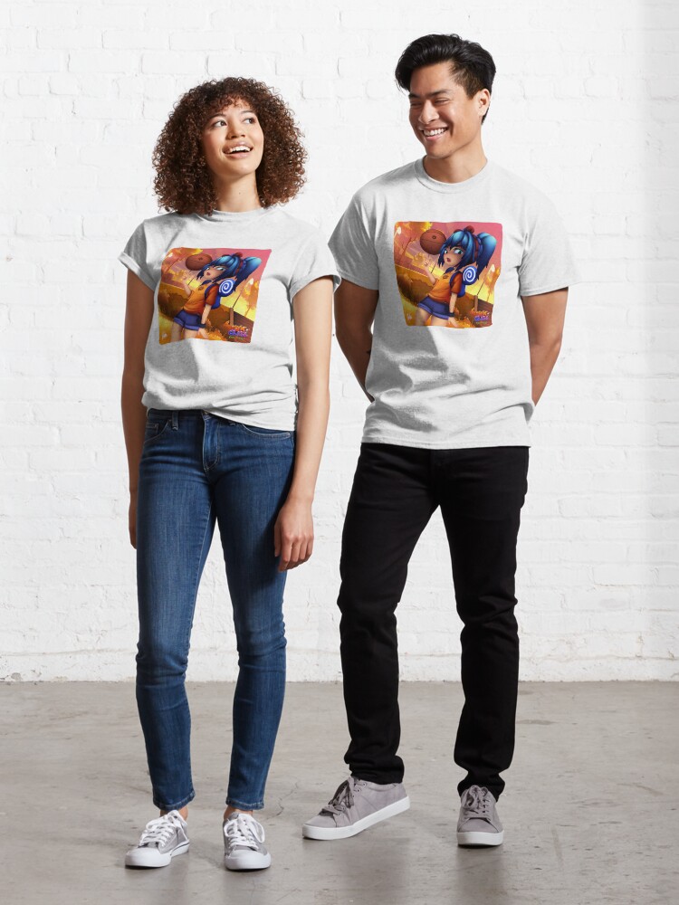 Thumbnail 1 of 7, Classic T-Shirt, Gym Class Anime Girl designed and sold by 11yke.
