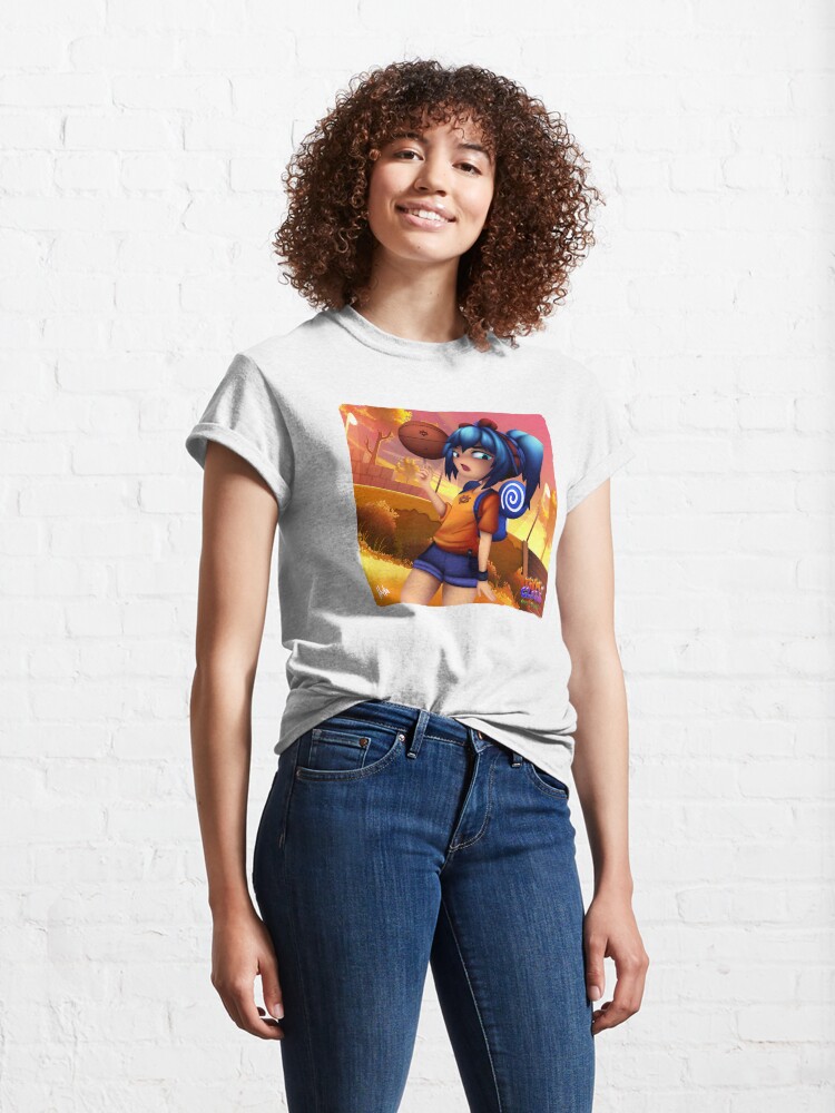 Thumbnail 4 of 7, Classic T-Shirt, Gym Class Anime Girl designed and sold by 11yke.