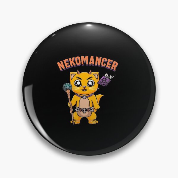 Item preview, Nekomancer Necromancer with Magic Wand Pentagram Book Cats designed and sold by ShopTheStyle.