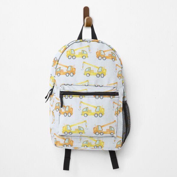Item preview, Crane Truck Watercolor Pattern- Yellow & Orange designed and sold by Katherine Ann.