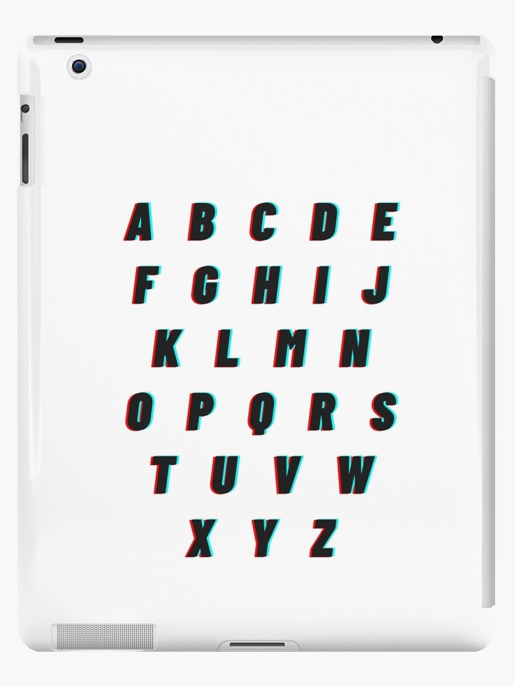 Alphabet Letters Abc Stickers iPad Case & Skin for Sale by