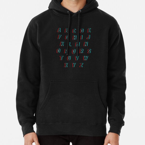 Stranger things alphabet on sale hoodie