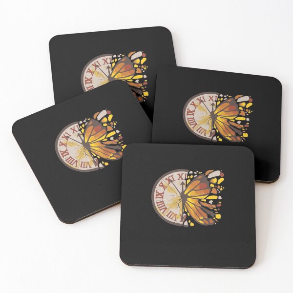 Item preview, Butterfly Clock Butterflies Lover Time Flies Entomologist designed and sold by BornDesign.