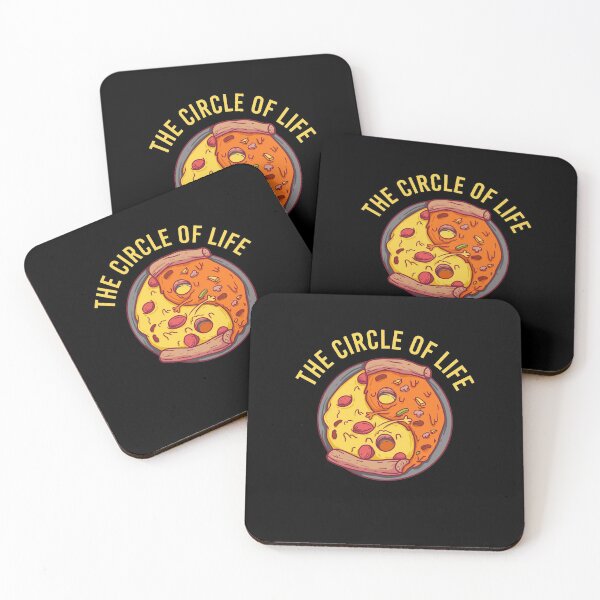 Item preview, The Circle Of Life Pizza Lover Ying & Yang  designed and sold by BornDesign.