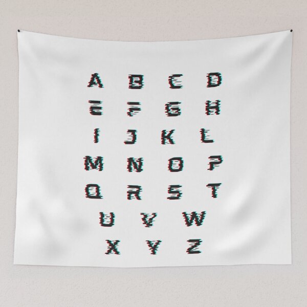 Item preview, Glitch Alphabet abcdefghijklmnopqrstuvwxyz designed and sold by OnlyGoodVibesZ.
