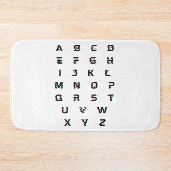 Item preview, Glitch Alphabet abcdefghijklmnopqrstuvwxyz designed and sold by OnlyGoodVibesZ.