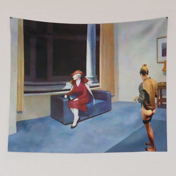 Item preview, Hopper Hotel Window Parody designed and sold by IanBiAM.