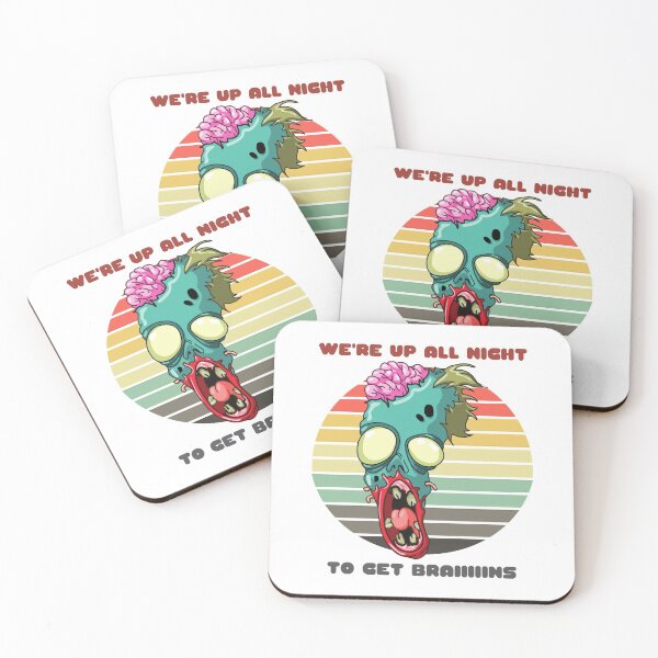 Item preview, Sunset Zombie / We're Up All Night to Get Braiiiiins designed and sold by Nathalie Aynié.